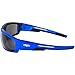 Global Vision Sly Motorcycle ATV Padded Riding Sunglasses 3 Pair Smoke Lenses and Red, Blue & Grey Metallic Frames