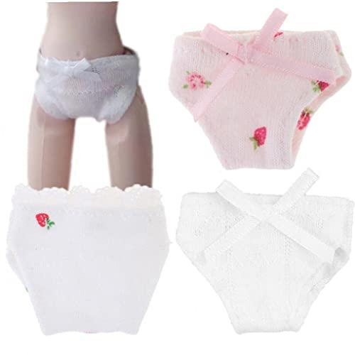 Haowul Ensemble De Vêtements De sous-vêtements De Poupée 3pcs s'adapte À Poupée 1/6 Bjd Girl Accessoires De Couleur Florale Imprimée Blanche Imprimé Cover