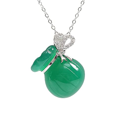 Pendentif sac porte-bonheur en jade, le cadeau d'anniversaire idéal