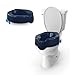 Produktbild Mobiclinic®, Toilettensitzerhöhung, Río, Europäische marke, Wc sitzerhöhung, Toilettenaufsatz für senioren, Toilettenhilfe, Weich, 11 cm hoch, Blau