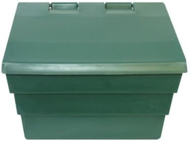 2 Cu Ft Household Mini Grit Salt Storage Bin in Dark Green