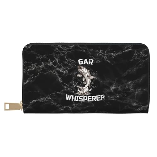 Coin Purse Gar Fish Whisperer Portafoglio Multiuso Porta Monete Stile Retrò Portamonete Da Per Figlia Bambini Adolescente donna pelle