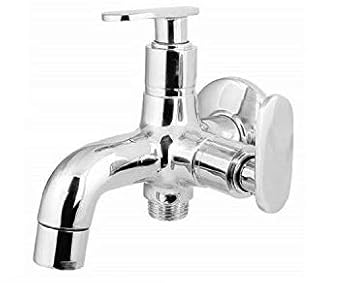 jagger 2 in 1 Capsule 15 mm Full Brass Chrome Plated Bib Tap with flange and teflon tape