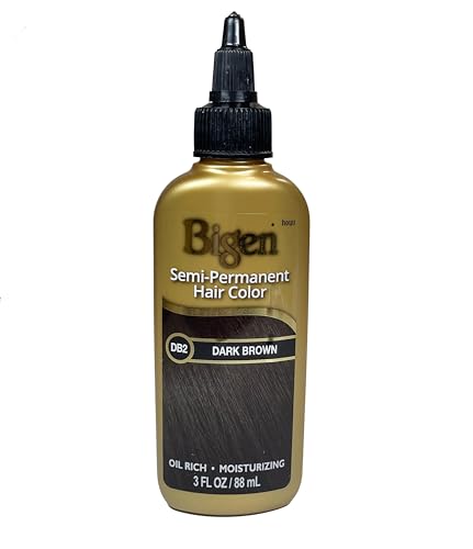 Bigen Semi Permanent Hair Color #Db2 Darkest Brown 3 oz pack de 5 miniatura 1
