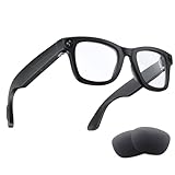 AI Smart Glasses with Camera, 800W HD Bluetooth Camera Glasses, 1080P Video Recording Sunglasses, Real Time Translation, Voice Assistant, Open-Ear Audio for Travel, Meetings & Vlogging