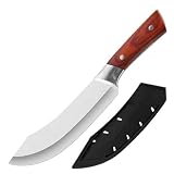 Chef Butcher Knife with Stainless Steel Sharp Curve Blade – Ergonomic Anti Slip
