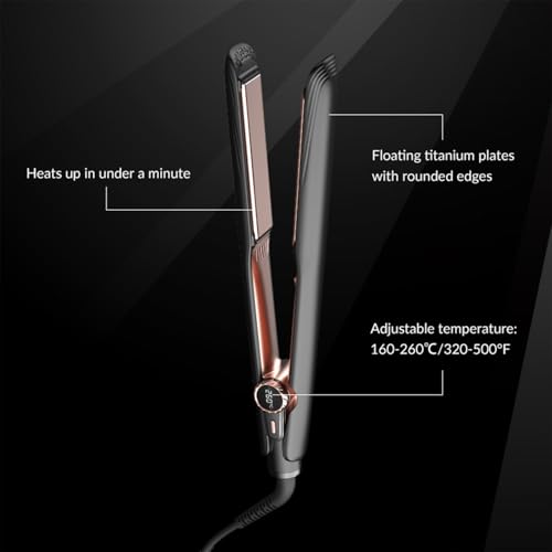 Plancha de Pelo Profesional con Temperatura Ajustable y Recubrimiento Cerámico miniatura 3