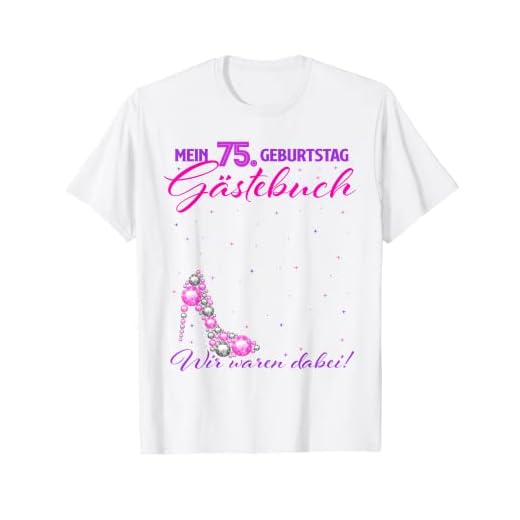 Divertido libro de visitas 75 años cumpleaños Camiseta