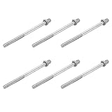 MECCANIXITY Drum Tension Rods M6 x 90mm for Bass Drum Hardware Parts Accessory Pack of 6