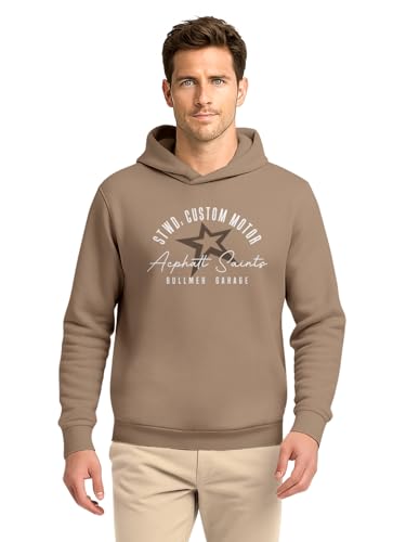 Image of BULLMER Trendy Cotton Blend Sweatshirt for Men | Stylish Full Sleeve Mens Sweatshirts & Hoodies for Winter Wear