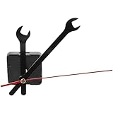 jojofuny Mecanismo de Reloj de Bricolaje Silencioso de Plástico para Reparación de Reloj de Pared sin Marco, Mecanismo de Alta Precisión y Ligero, 1 Set