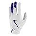 Nike Vapor Jet 8.0 Football Gloves White | White | Purple Large