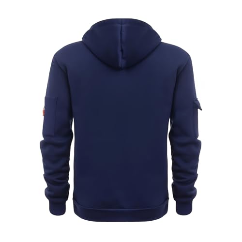 Mens Hoodies Pullover Quarter Zip Long Sleeve Sweatshirts Drawstring Stylish Workout Tactical Hoodie With Pockets2