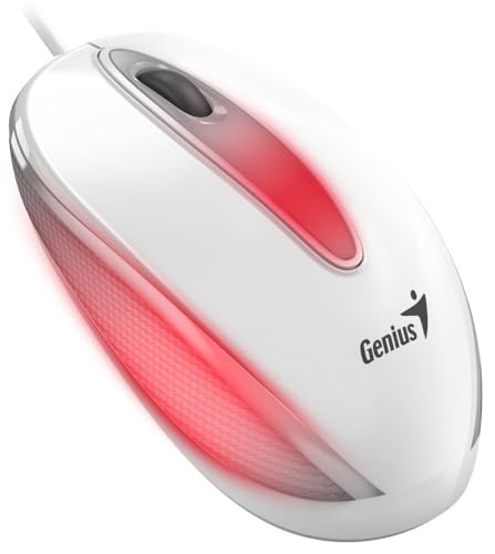 Genius Souris USB DX-Mini Flashing LED Blanc