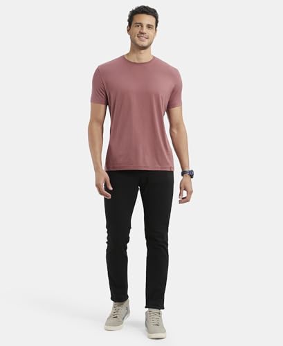 Image of Jockey IM21 Men's Super Combed Supima Cotton Solid Round Neck Half Sleeve T-Shirt