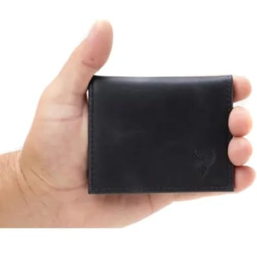Carteira Masculina 100% Couro Legítimo Modelo Em L (Wisky) (Preta)