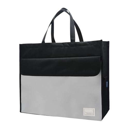 Bolsa de almacenamiento A3 ligera para llevar cuadernos y revistas del estudio a la cafetería