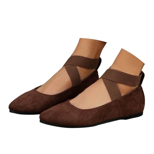 EQWIGKEIT Zapatos de baile planos para mujer, zapatos de verano para mujer, ligeros, antideslizantes, deportivos, planos y elegantes, estilo medieval, cómodos, antideslizantes, zapatos de baile