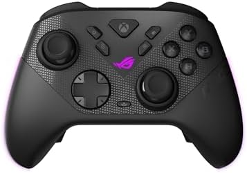ASUS ROG Raikiri II Xbox Wireless Gaming Controller – 2.4GHz/BT/3.5mm, TMR Joysticks, Anti-Slip Grip, Travel Case, up to 50H Battery, Web-based Config – for Xbox Series X|S, ROG Ally, PC