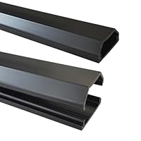 1m Kabelkanal Selbstklebend, 12,7x11mm Außenmaß – Dunkelbraun Meliert, Aus Stabilem PVC