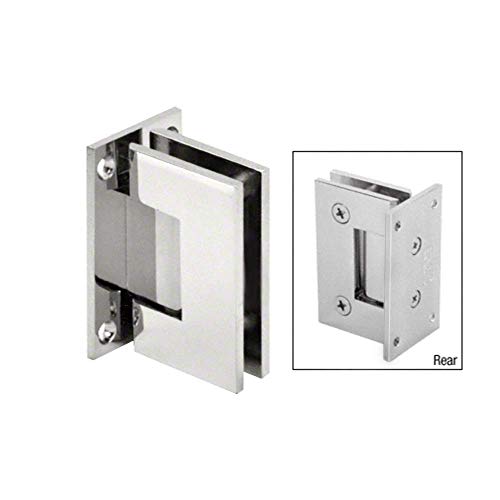 C.R. Laurence Genève 037 série de montage mural chromé charnière complète standard de plaque arrière