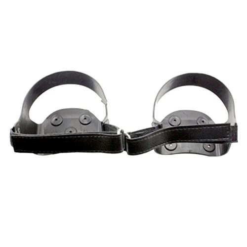 Dulcicasa アイゼン 5歯 スパイク ? 氷雪対応 リフレクティブストライプ 軽量設計 ハイキングや登山に適したグリップソール (メートル)