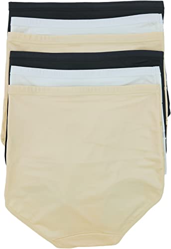 Image of ToBeInStyle Women's Pack of 6 High-Waisted Girdle Brief Tummy Support Everyday Panties