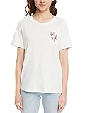 esprit langarmshirt herren Rundhalsausschnitt ESPRIT T-Shirt mit Motiv-Stickerei