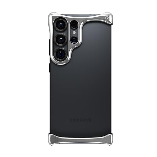Arc Pulse Coque Galaxy S25 Ultra (2025), Protection Minimaliste Antichoc, Coques en Aluminium + Inserts en élastomère, Ajustement Glissant pour modèle 6.9”