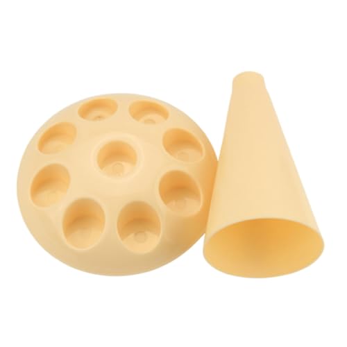 UKCOCO soporte para manga pastelera soporte para bolsas organizador Consejos de glaseado para decorar pasteles. frío soporte de bolsa tubería de crema el plastico Yellow