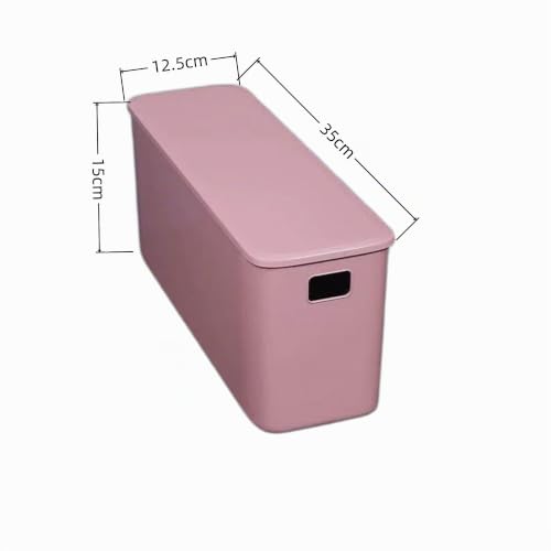 CNKHDZ Lot de 4 Boîtes de Rangement Violet, 37 * 13 * 15cm avec Couvercle, Boîtes de Stockage en Plastique Fermées, Idéal pour Étagère, Cuisine, Salle de Bain et Maison – vue 2