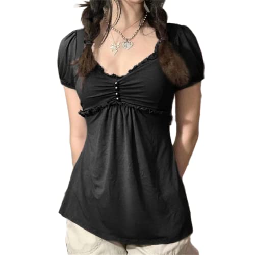 トップス Turtle Neck Lace Patchwork Tops Turtle Neck Lace Patchwork Tops(White) – Kanako Tamura