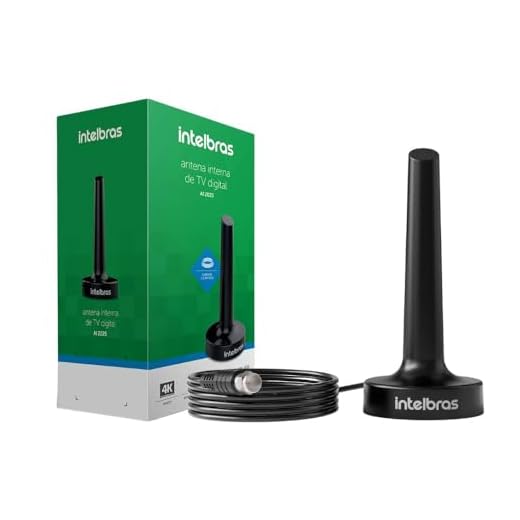 Antena Interna TV Digital Intelbras UHF HDTV 4K Al2025 2,5m