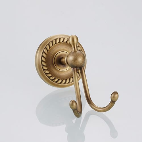 Image of Antique Bronze Robe Hooks for Bathroom Towel Hook Storage Hook Wall Mounted