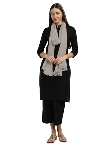 Image of Morrio Chiffon Solid Dupatta For Women