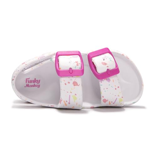 Image of FUNKYMONKEY Unisex-Child Slides Adjustable EVA Flat Sandals for Toddler
