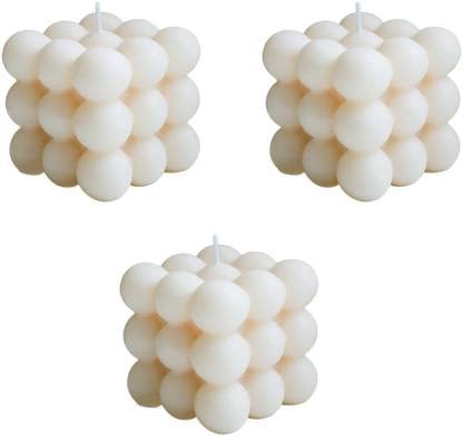 Golnars Divine Magick Bubble Candle Scented Combo of 4 Art Candle Deoration Birthday (ChocoVanilla, Pack of 4)