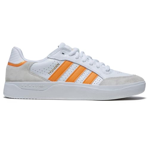 Adidas Tyshawn Low Shoes - White/Crystal White/Gold Metallic - 8.0