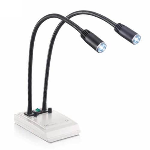 Éclairage LED double col de cygne 6 W longue durée pour l'atelier et la science