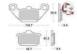  BREMSBELAGE VORNE AP RACING KAWASAKI Z LTD TWIN 750 1983