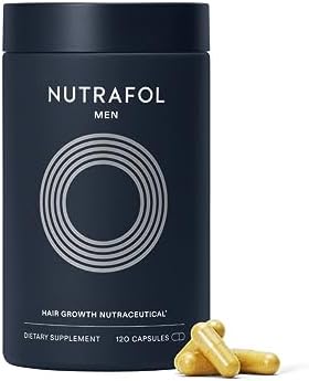 Nutrafol Men’s Hair Growth Supplements, Clinically Tested for Visibly Thicker Hair and Scalp Coverage, Dermatologist Recommended – 1 Month Supply Nutrafol Men’s Hair Growth Supplements, Clinically Tested for Visibly Thicker Hair and Scalp Coverage, Dermatologist Recommended – 1 Month Supply