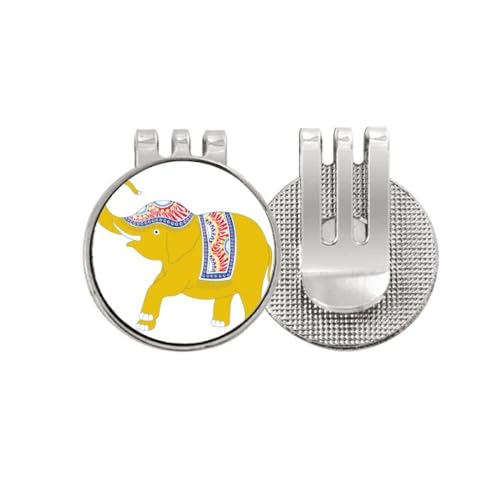 Marqueur de balle de golf magnétique accessoire de golf jaune émail