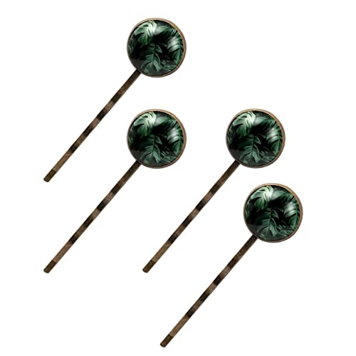 Barrettes à cheveux plantes tropicales vertes accessoires coiffure femme fille