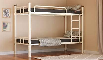 Image of Swing Timber Talking Vian Bunk Bed Metal Bunk Bed (Finish Color - Ivory)