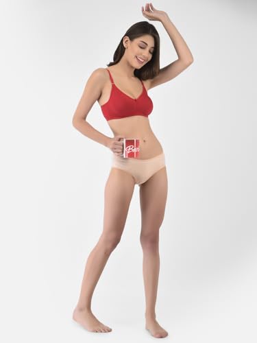 Image of Softline Women's Cotton Rich Wire-Free Non-Padded Encircled Support Bra Combo | Seamless, Breathable & Soft Fabric | Full Coverage & Everyday Comfort (Pack of 2)