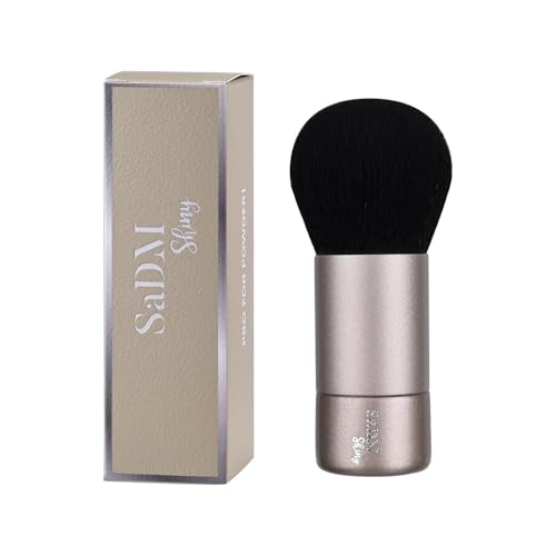 Brocha kabuki maquillaje – Brocha para base líquida, polvos, crema y colorete – Profesional, vegana y cruelty free