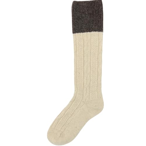 Image of 92% Merino Wool Socks Natural Crew Thick Home Travel Cozy Super- Soft Sock Made in Mongolia
