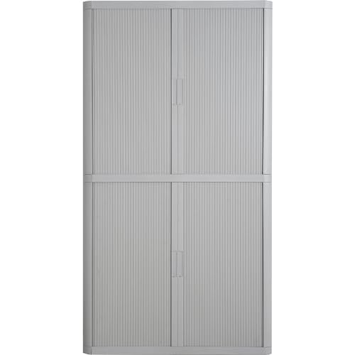 Paperflow | Rollladenschrank easyOffice® | 4 Fachböden | Höhe 2040 mm | grau/grau Paperflow | Rollladenschrank easyOffice® | 4 Fachböden | Höhe 2040 mm | grau/grau