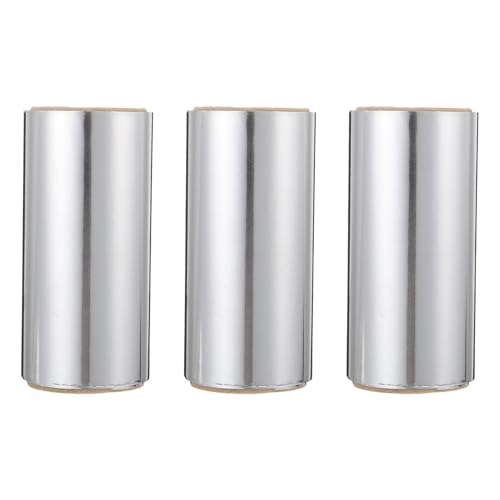 BELLIFFY 3 rollos Aluminio Peluquería Láminas Resistente Alta Temperatura para Mechas y Manicura Profesional