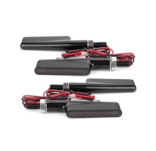 Clignotant moto 9 LED 12V étanche en aluminium pour M8 pit bike